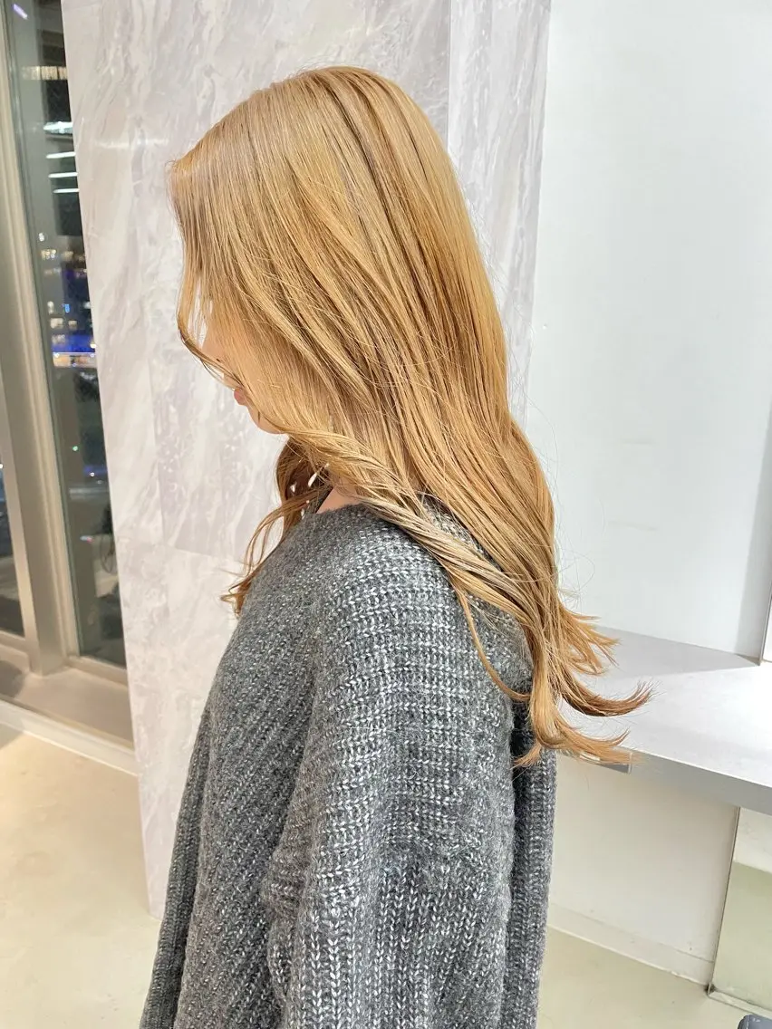 ロング カット ヘアカラー トリートメント ヘアセット 🎗副店長/井上 竜 ブリーチ指名No.1のヘアスタイル