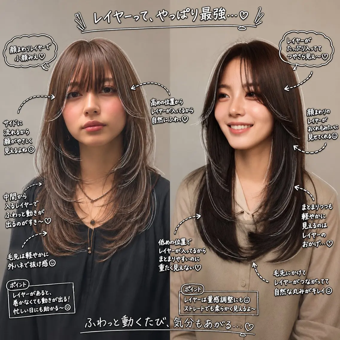 セミロング カット ヘアカラー 縮毛矯正/レイヤー カット⭐️SHOTAのヘアスタイル
