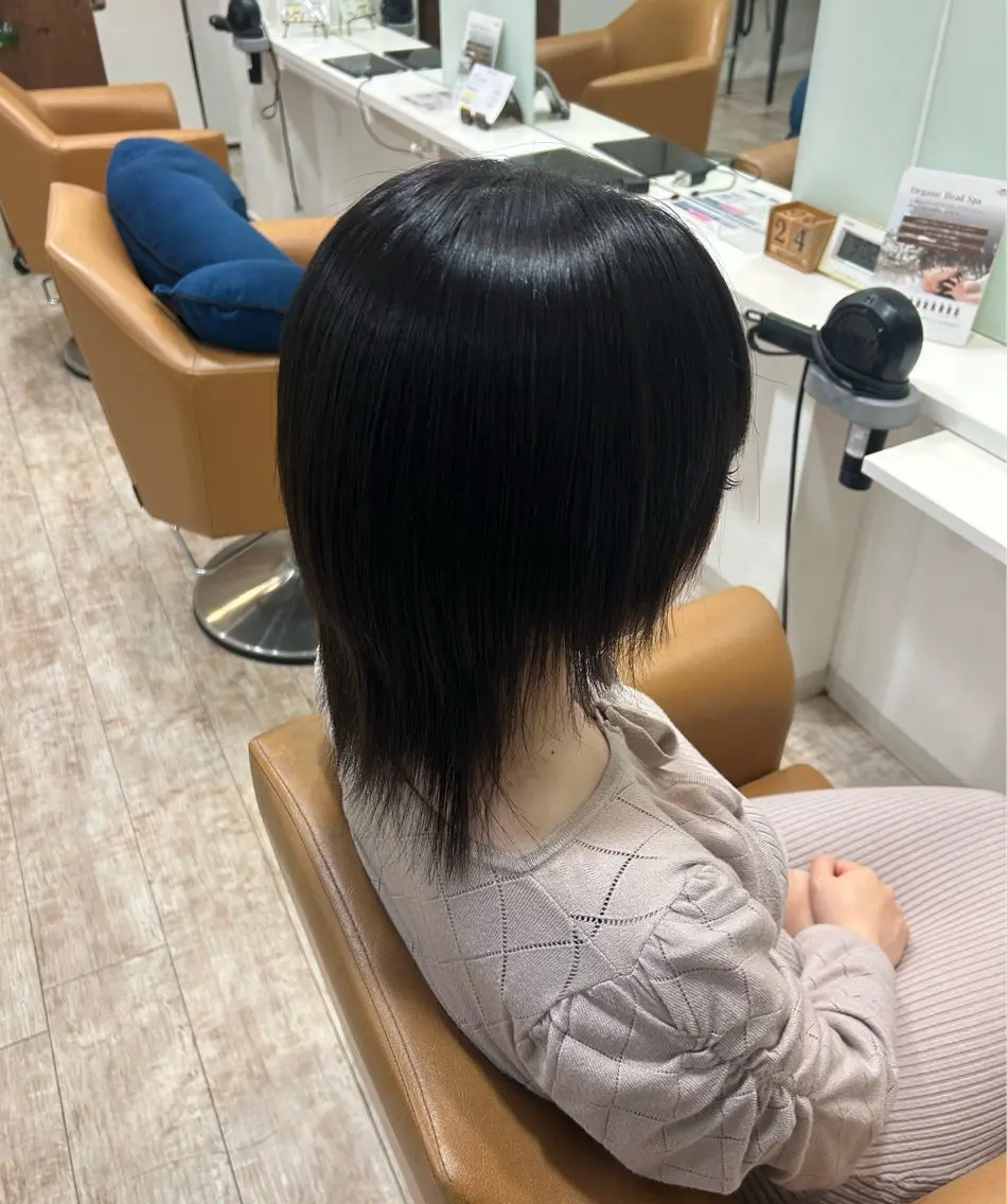 ミディアム 縮毛矯正 カット 縮毛矯正 渡辺 望愛のヘアスタイル