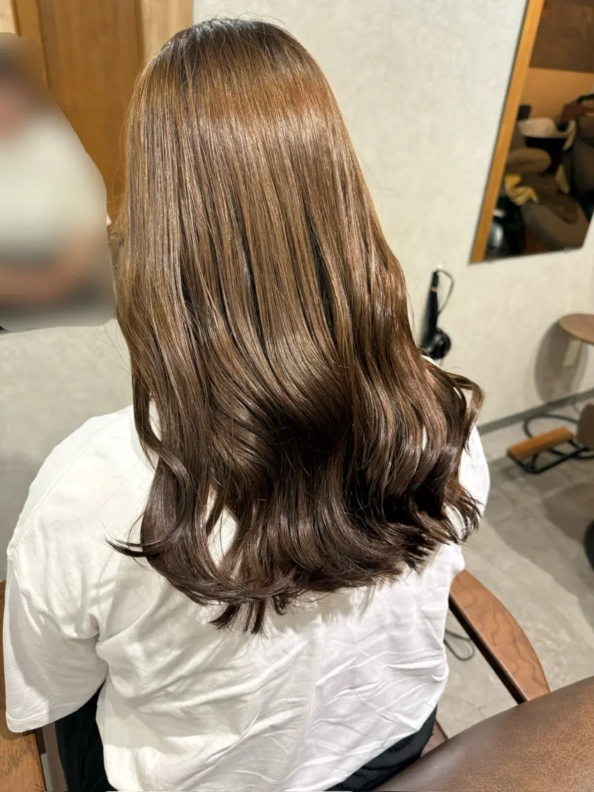 ロング カラー カット ヘアカラー Bish Yanaのヘアスタイル