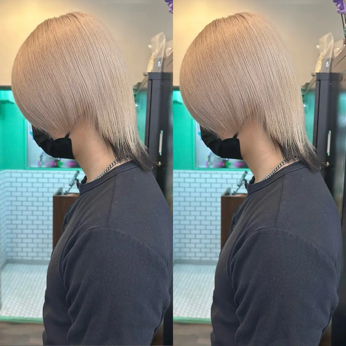 カラー ブリーチ ブロンド ケアブリーチ 透明感カラー デザインカラー ヘアカラー slit kokoroのヘアスタイル
