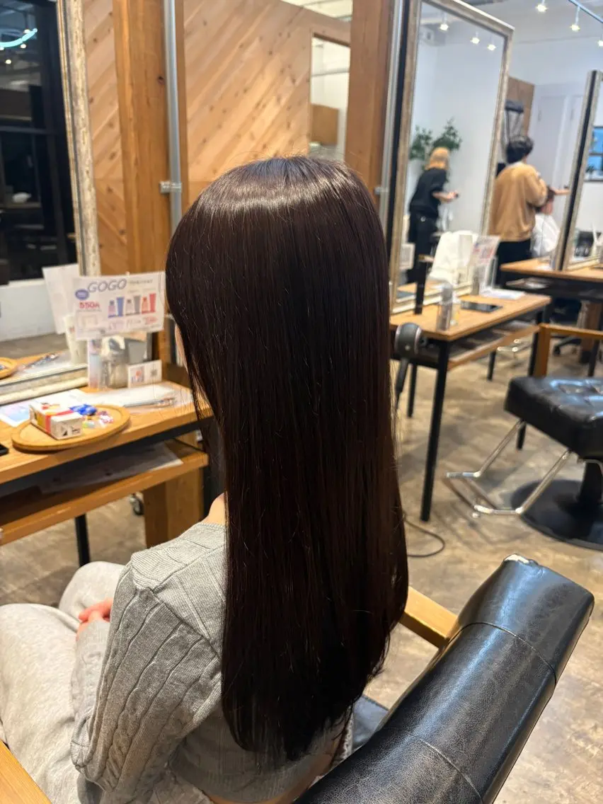 ロング カラー ブラウンカラー チョコレートブラウン ヘアカラー 🔥透明感&艶感カラ ー🔥蕾人のヘアスタイル
