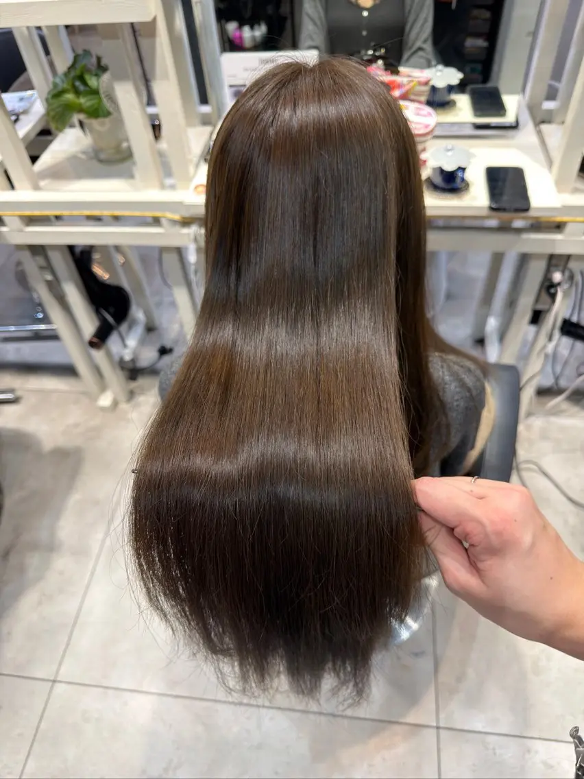 ロング カット ヘアカラー トリートメント 恵比寿韓国レイヤー× 艶透明感カラー大場のヘアスタイル