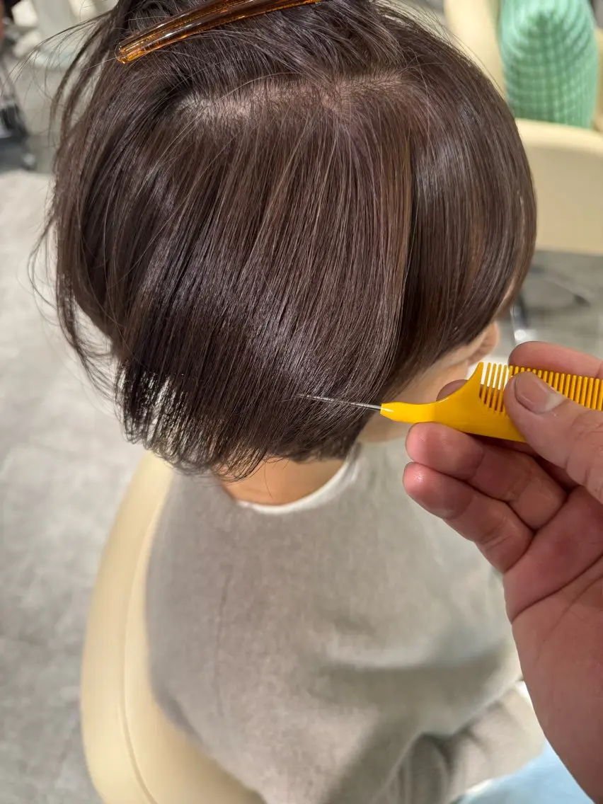ショート カラー カット ヘアカラー 夜23時まで予約🉑 reverieあきらのヘアスタイル