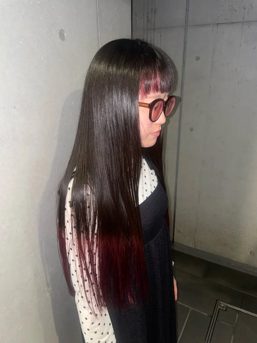 ロング カラー デザインカラー .⋆𝜗𝜚カラー モデル募集/yuuのヘアスタイル