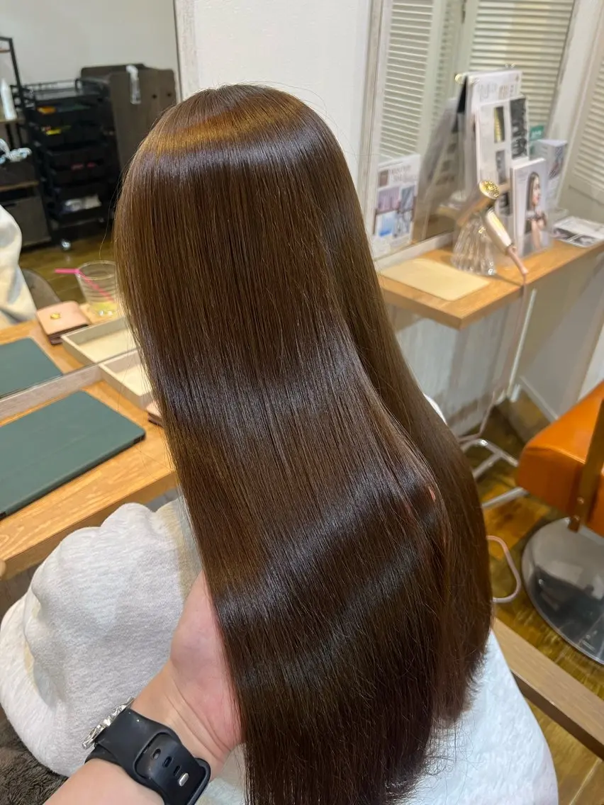ロング カラー カット ヘアカラー トリートメント 勢力 星南のヘアスタイル
