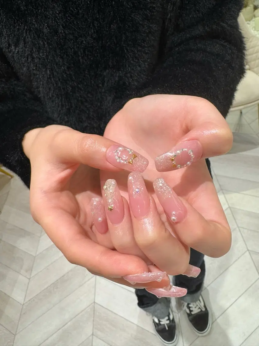 ネイル ハンドネイル なぽ ❤︎長さだし / 韓国nailのネイルデザイン
