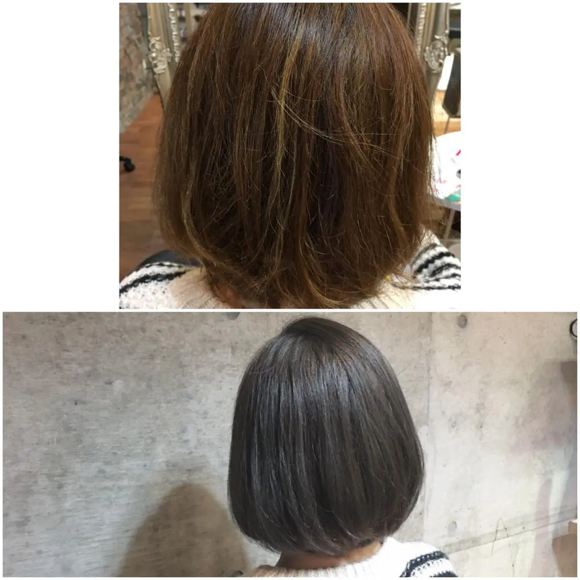 ショート アッシュ アッシュグレー クラッチムク博多小川 旭のヘアスタイル