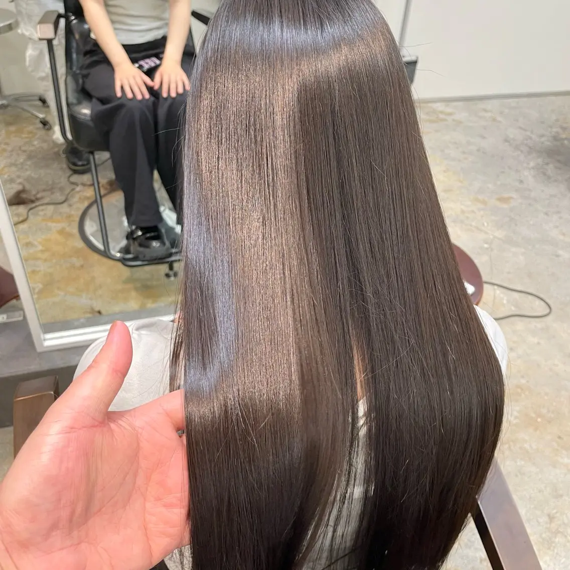 ロング 髪質改善 カット 縮毛矯正 トリートメント 宮本 祥生のヘアスタイル