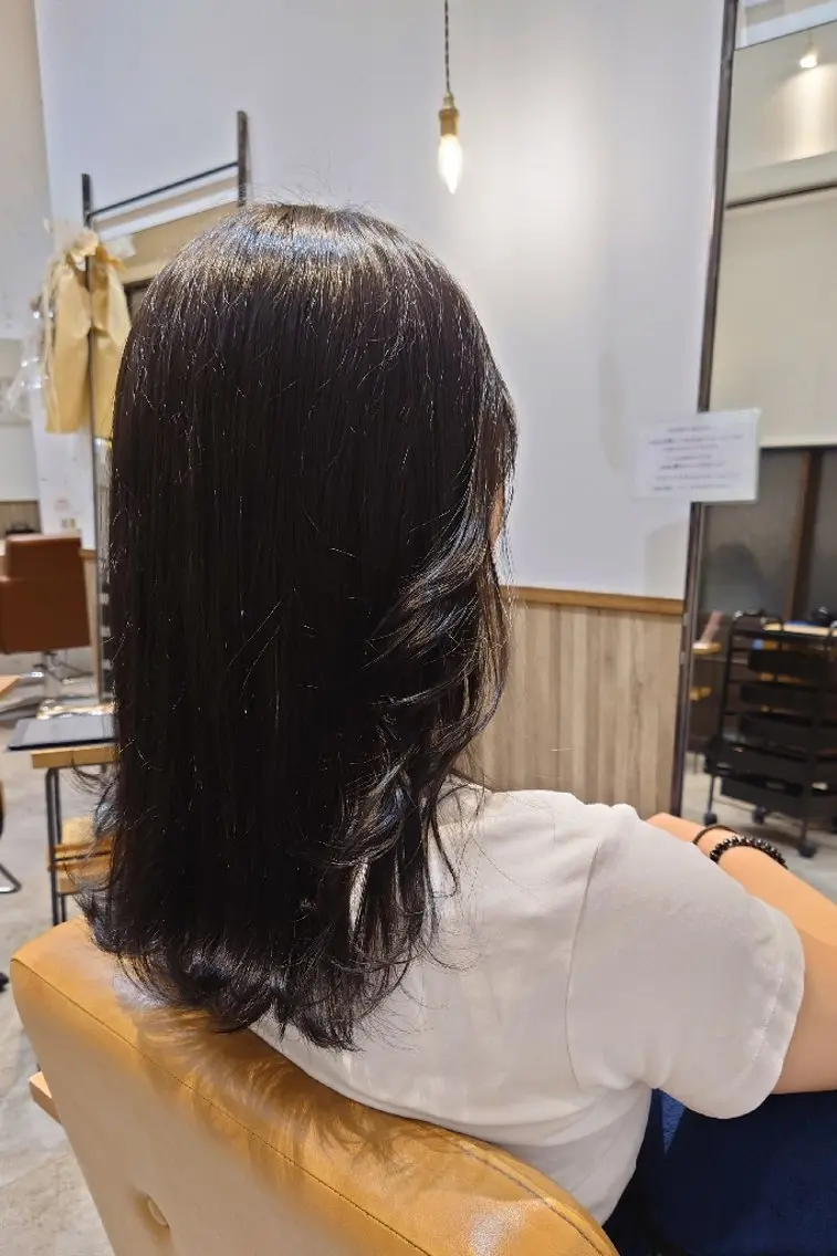 ミディアム レイヤーカット 金森 友章のヘアスタイル