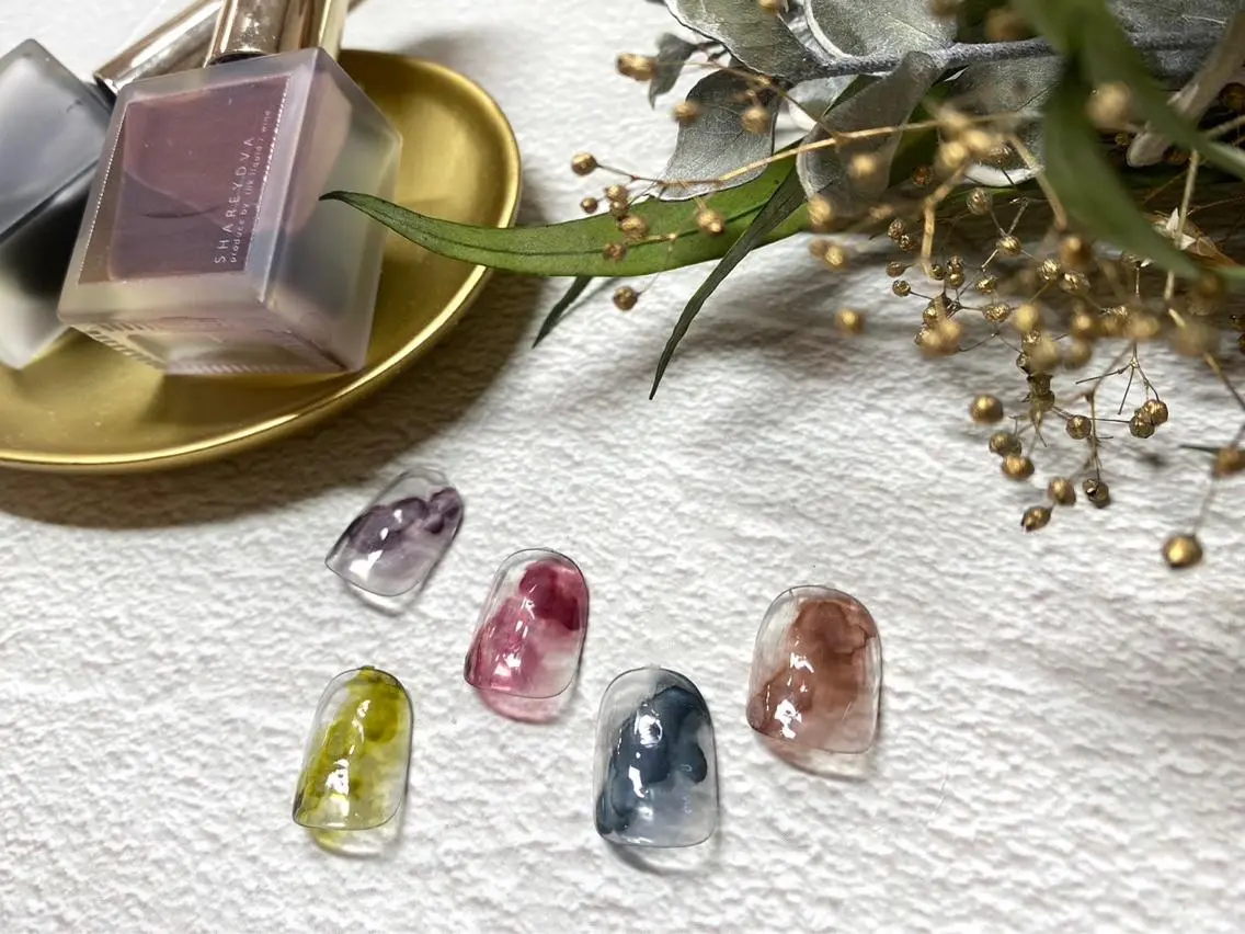 ネイル アートネイル クリアネイル ニュアンスネイル coconailミユ 🎀のネイルデザイン