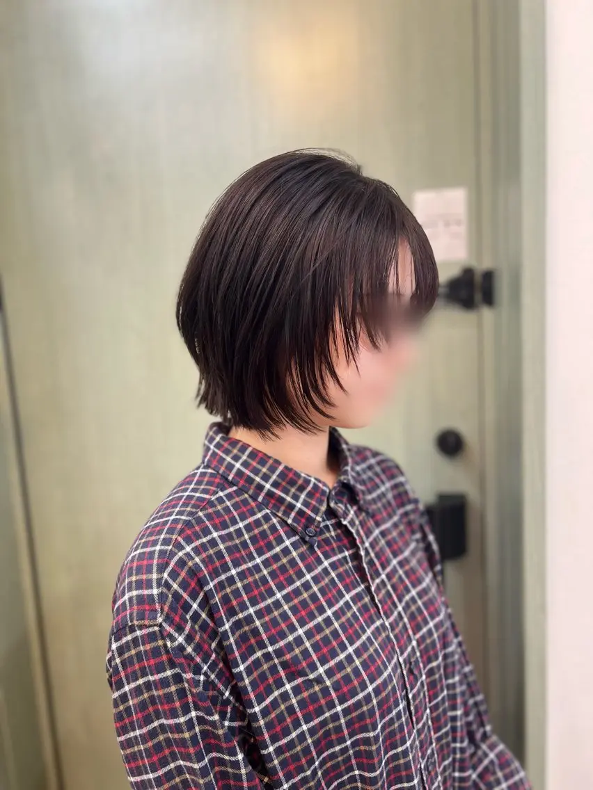 ミディアム ボブレイヤー ボブ 顔周りカット レイヤーカット reco / ユメカのヘアスタイル