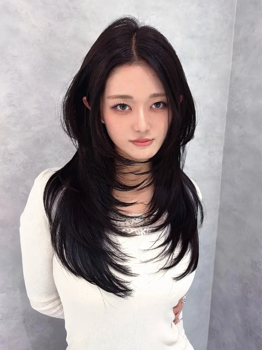 ロング カラー レイヤーカット カット ヘアカラー 🥇KEN /レイヤー/カラーのヘアスタイル