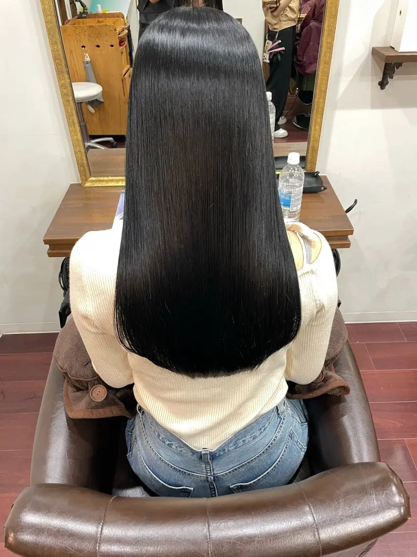 ロング カラー パーマ 木村 蓮のヘアスタイル