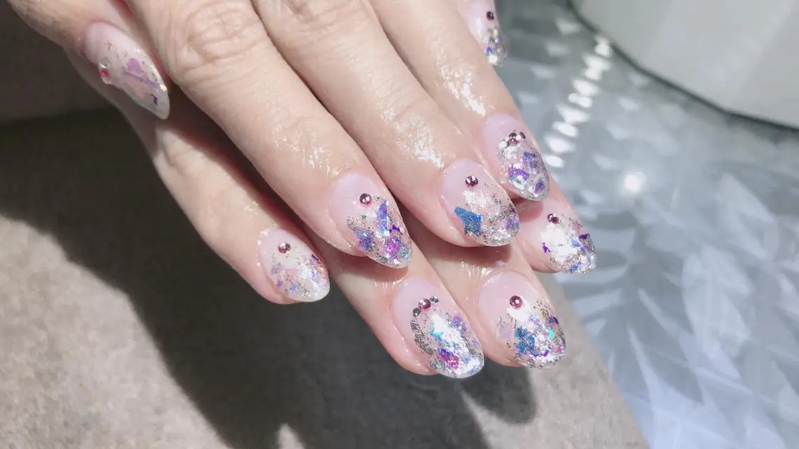 ネイル キラキラネイル ラメ(グリッター) Flam Nailのネイルデザイン