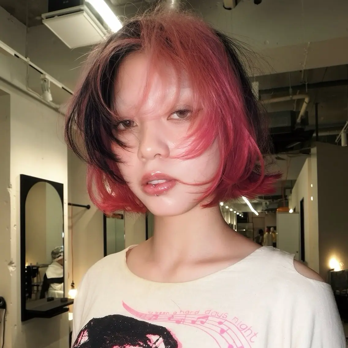 ミディアム カラー 中野 晴登のヘアスタイル