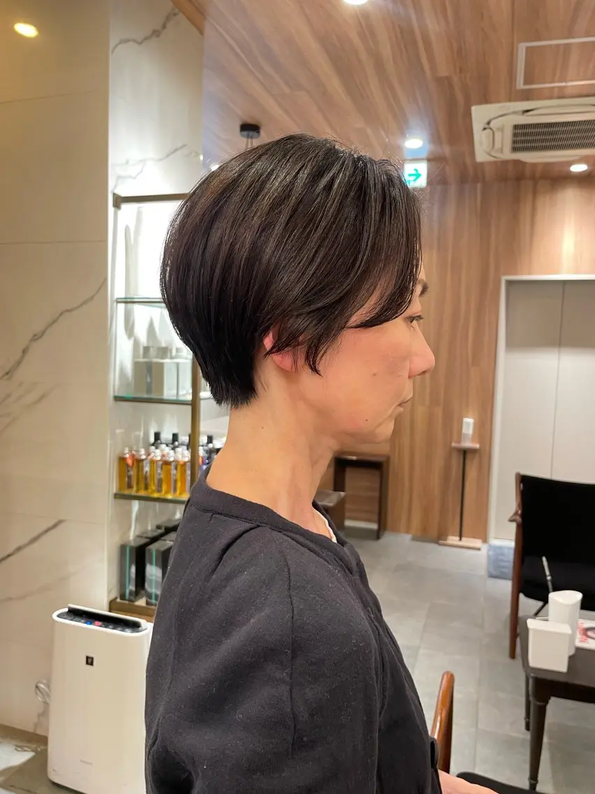 ショート ハンサムショート ショートヘア ボブ ホノカのヘアスタイル