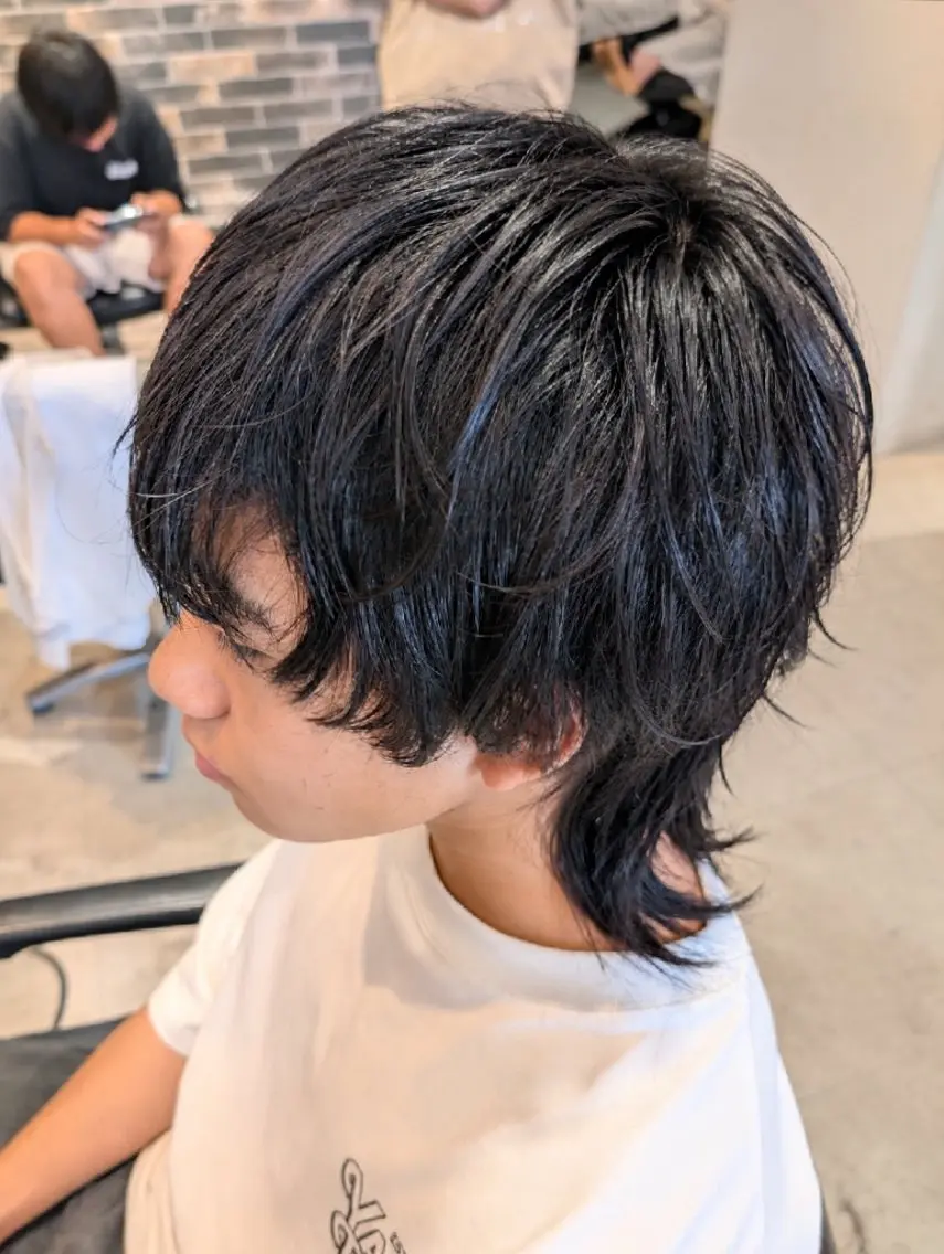 ショート ウルフカット カット 河野日南/似合わせ/ メンズスタイルのヘアスタイル