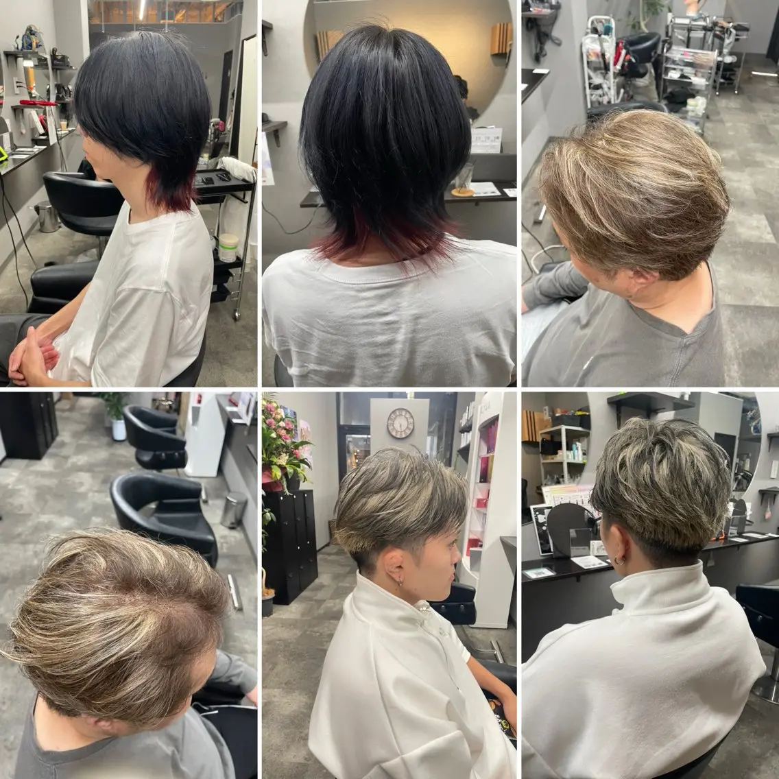 カラー デザインカラー カット ヘアカラー 🌹ミラクル美容師 🌹くっぽのヘアスタイル
