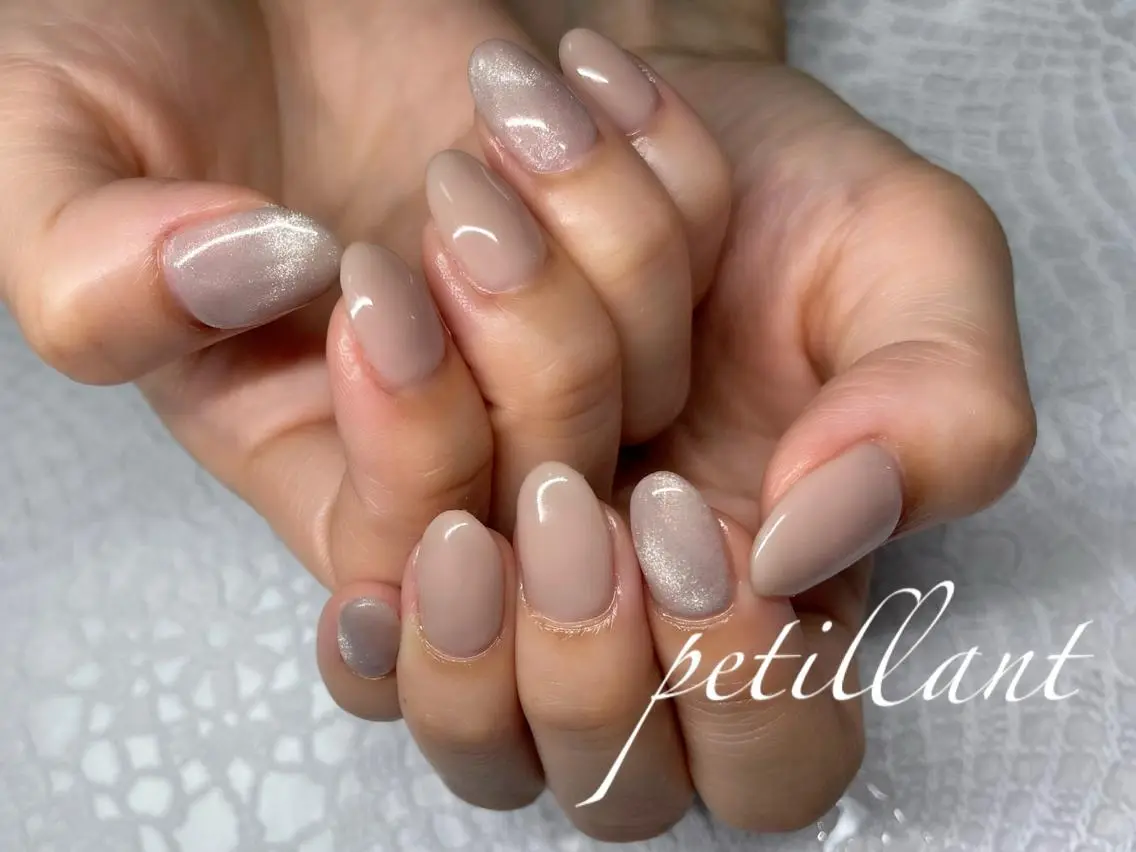 ネイル フットネイル シンプルネイル nail salon petillantのネイルデザイン