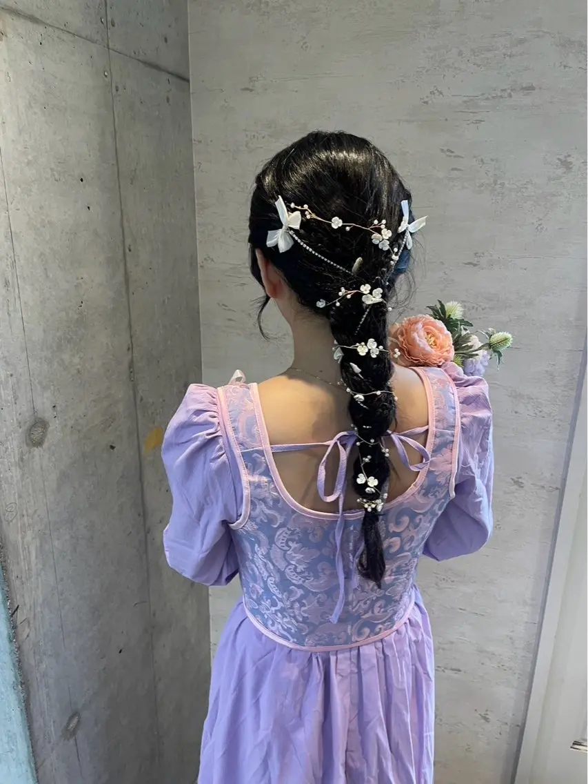 ロング ヘアアレンジ ヘアセット 美髪× ヘアセット✨Araiのヘアスタイル