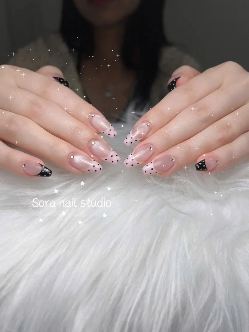 ネイル 長さ出し フレンチネイル グラデーション 卒業式 マグネットネイル Sora nail 長さ出し専門店のネイルデザイン