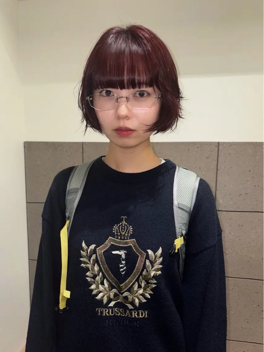ミディアム カット ヘアカラー トリートメント natsuki /HUIのヘアスタイル