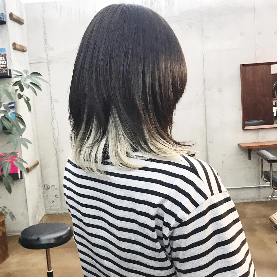 ミディアム カラー ウルフカット カット ヘアカラー トリートメント ヘアセット ✂︎ウルフ・ショート ✂︎MIKUNIのヘアスタイル