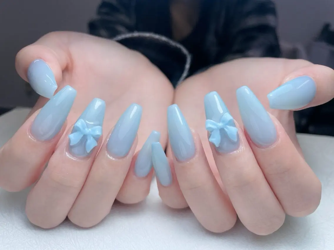 ネイル オーロラネイル 長さ出し フットネイル フレンチネイル ジェルネイル 中野駅から2分 MEO NAILのネイルデザイン