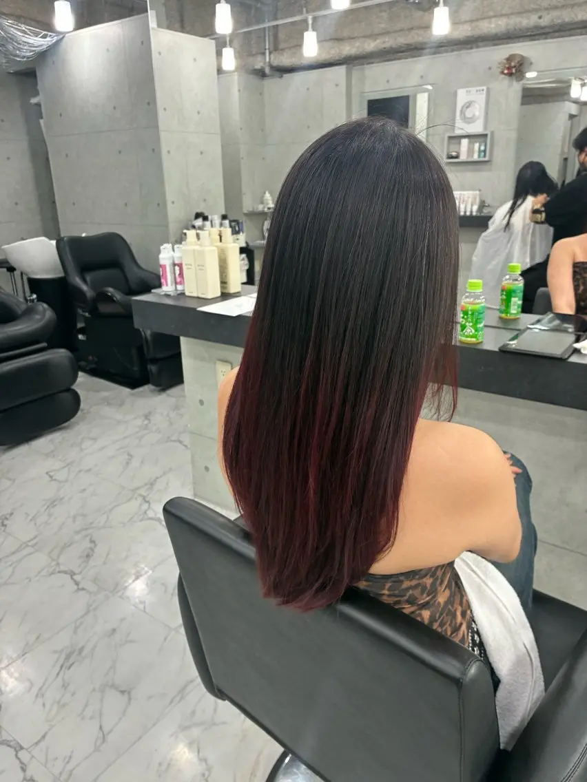 ロング カット ヘアカラー Endearing 🌟銀座のヘアスタイル