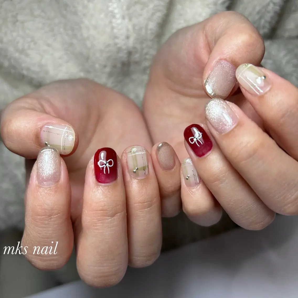 ネイル ハンドネイル mks＊nail //  枚方長尾のネイルデザイン