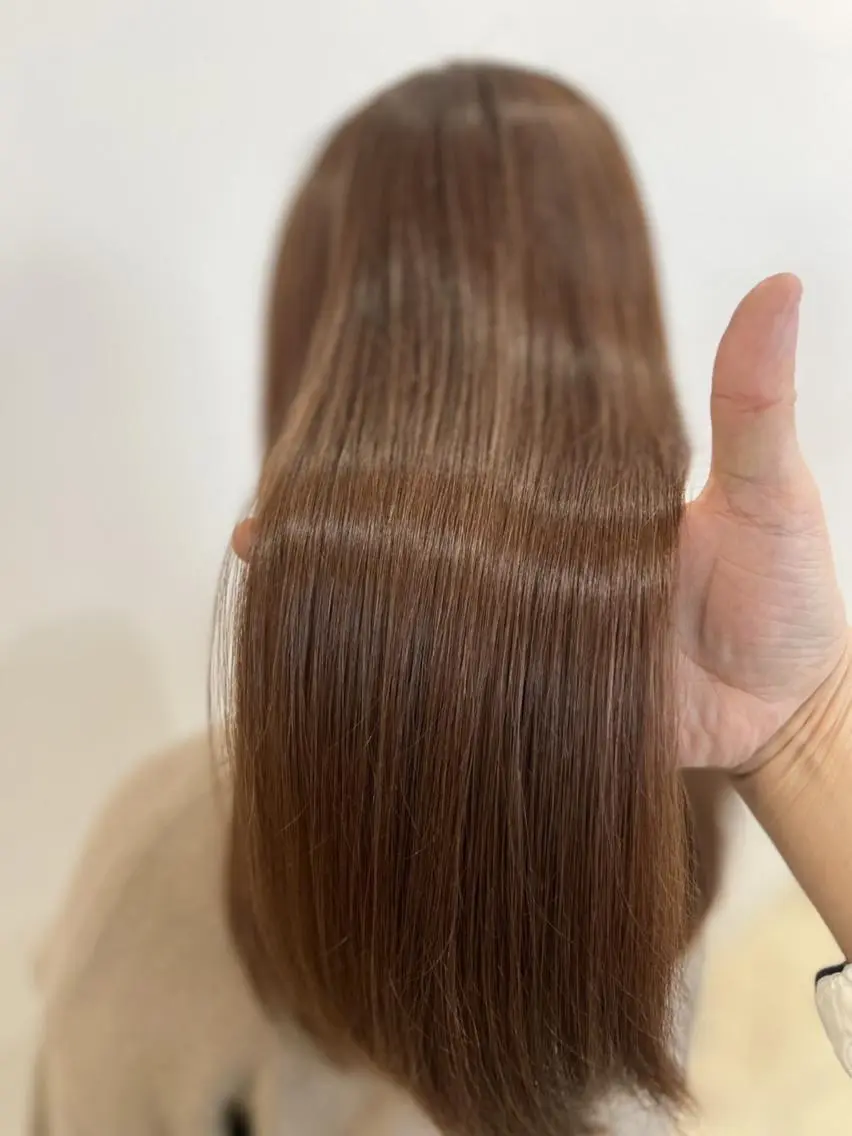 【髪質改善ストレートトリートメント】髪ドラ縮毛矯正ストレートトリートメント¥13890の写真
