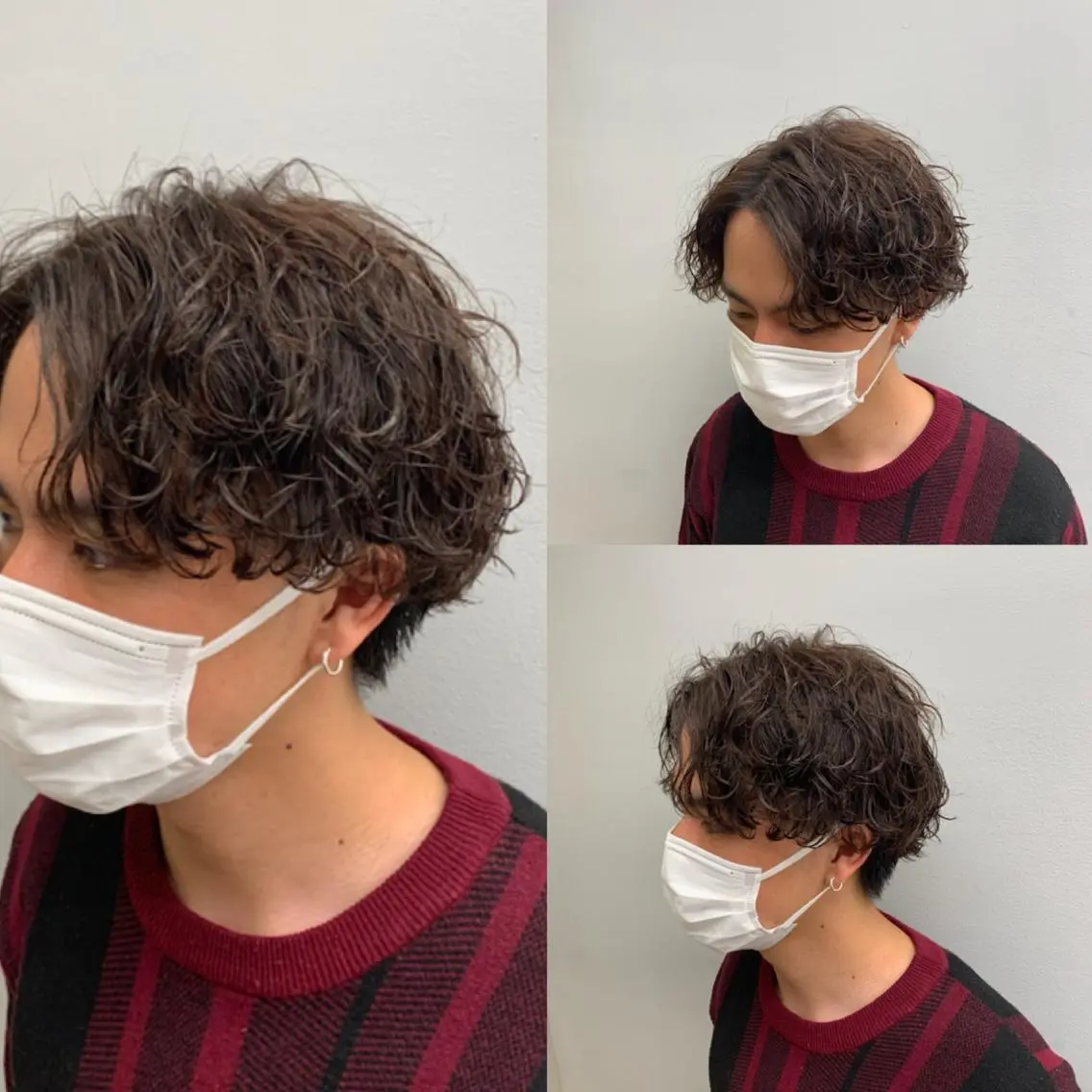 メンズ マッシュウルフ マッシュ メンズパーマ メンズツイストパーマ メンズウルフカット メンズ特化美容師/ 新井　洸太のヘアスタイル