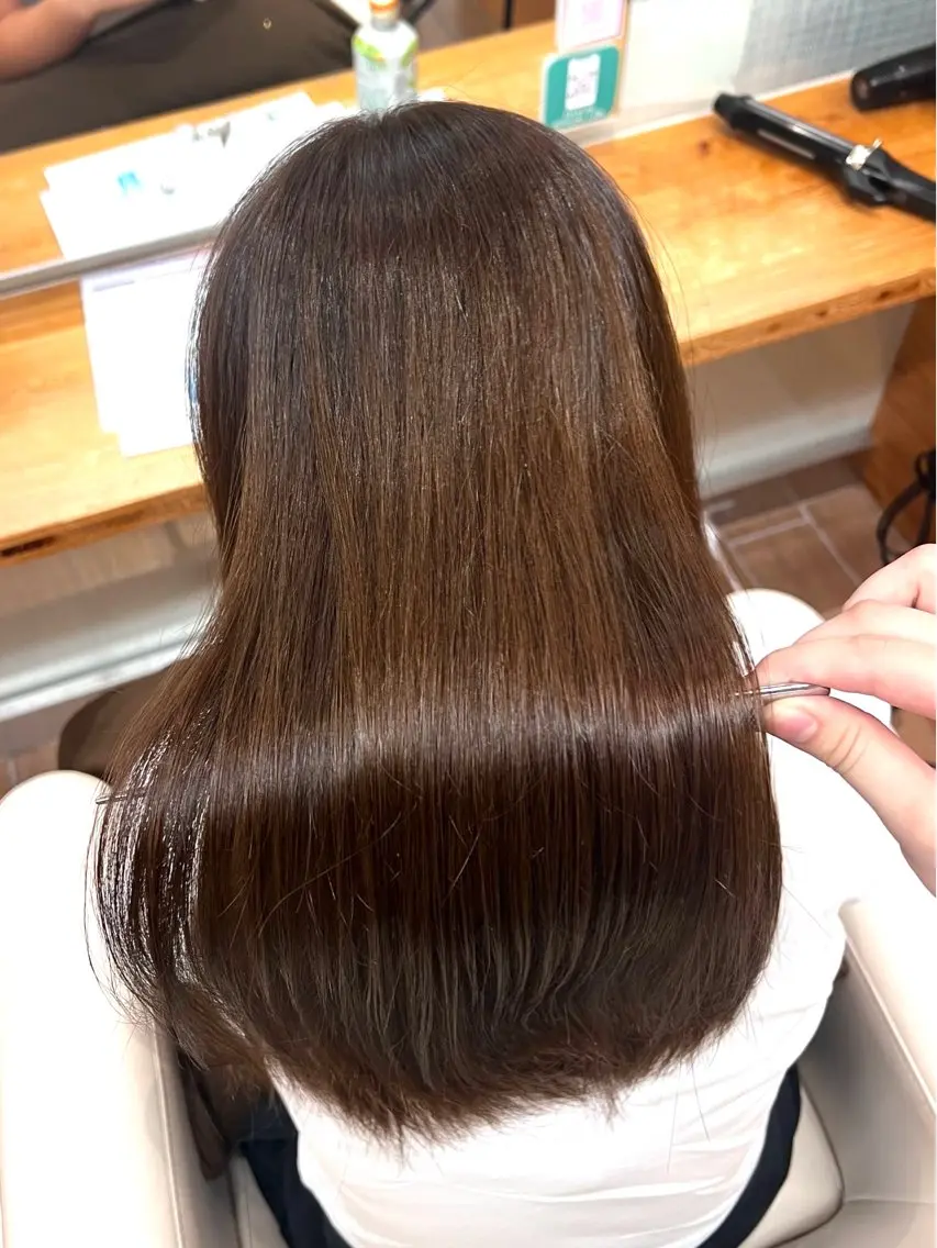 ロング カラー ベージュカラー 🎀渡部 凜花/髪質 改善/艶髪🎀のヘアスタイル