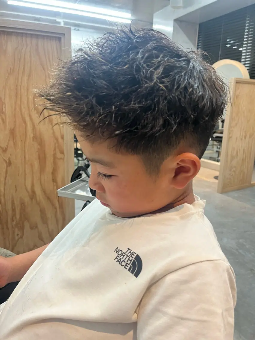 ショート メンズ カット パーマ 長谷川 啓吾のヘアスタイル