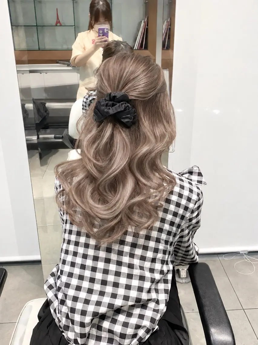 【期間限定価格💝】ケアブリーチ➕最高級髪質改善カラー✨️の写真