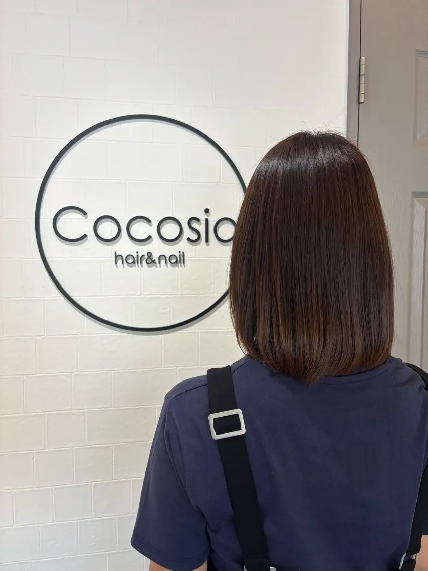 ミディアム 縮毛矯正 cocosia⭐️ 池内🌺のヘアスタイル