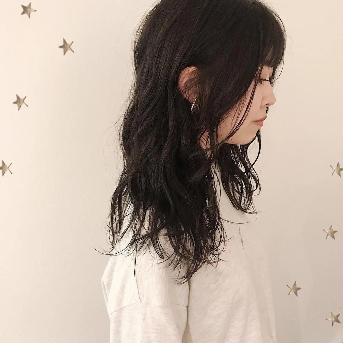 ロング カット 市川 千夏のヘアスタイル