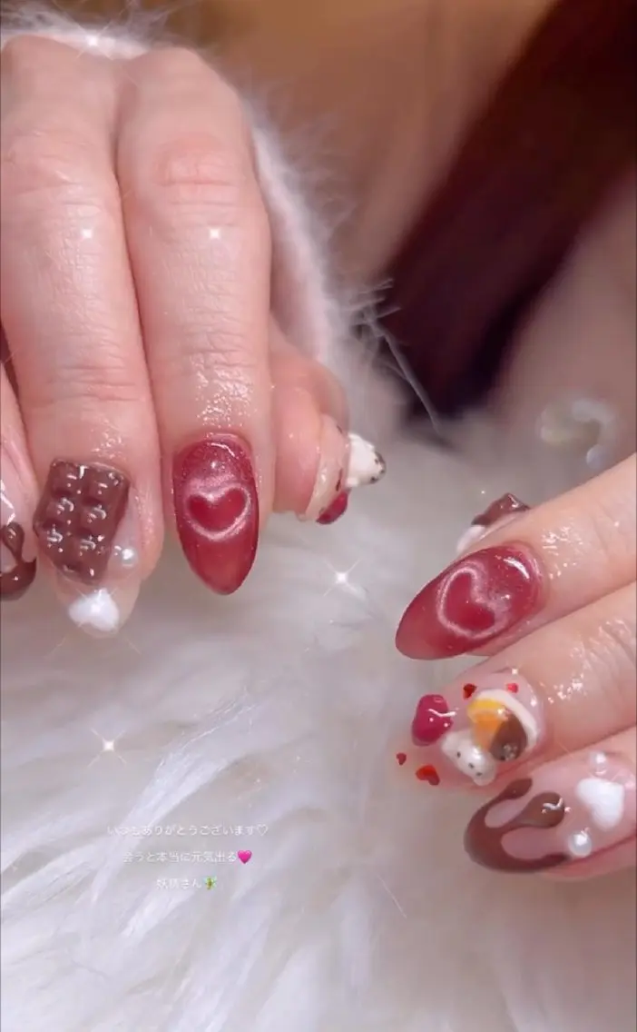 ネイル 長さ出し ジェルネイル パラジェル ハンドネイル I LOVE ME NAIL.｡.:*♡のネイルデザイン