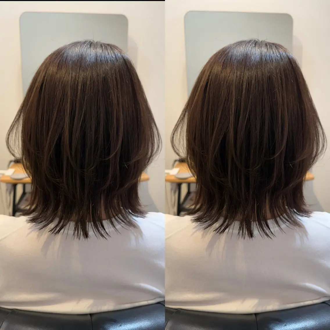 ミディアム ボブレイヤー ボブ レイヤーカット 川崎　レイヤーカット /江口真正のヘアスタイル