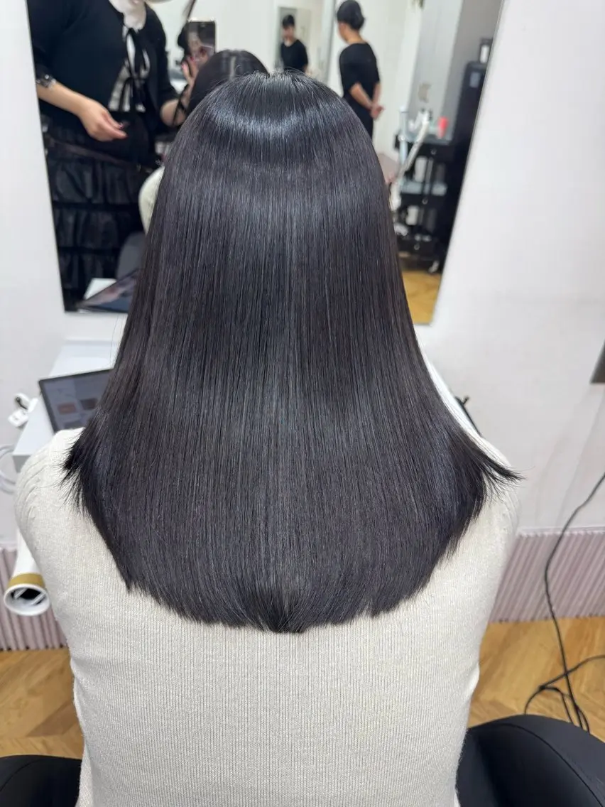 ミディアム 髪質改善 トリートメント カット トリートメント 髪質改善/艶髪💎 ウエキ リカのヘアスタイル