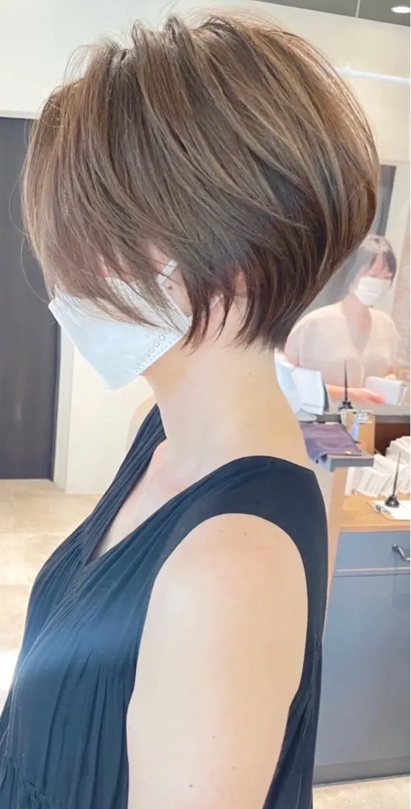 ショート カラー カット ヘアカラー 【6月限定価格】 ショート特化/荒砂のヘアスタイル