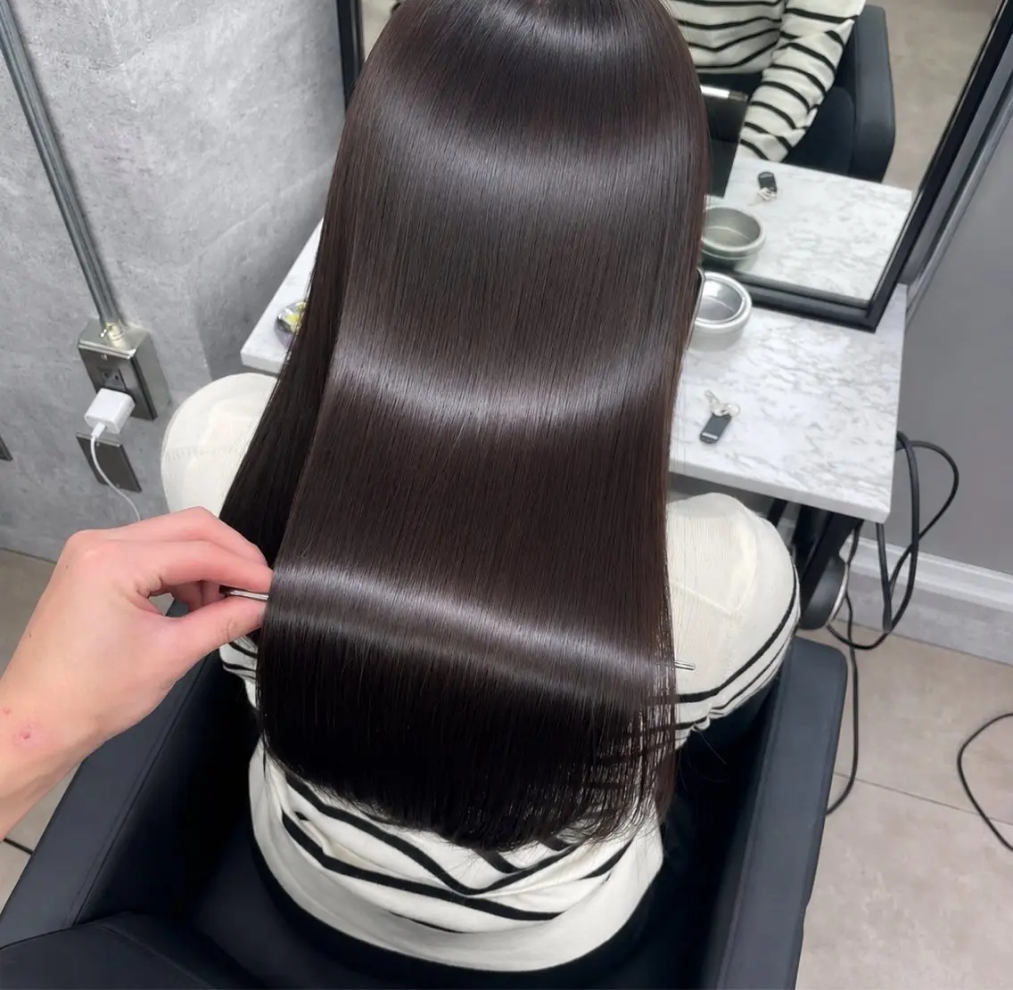 ロング くせ毛 トリートメント カット ヘアカラー トリートメント 🌈縮毛矯正特化 No.1 SORAのヘアスタイル