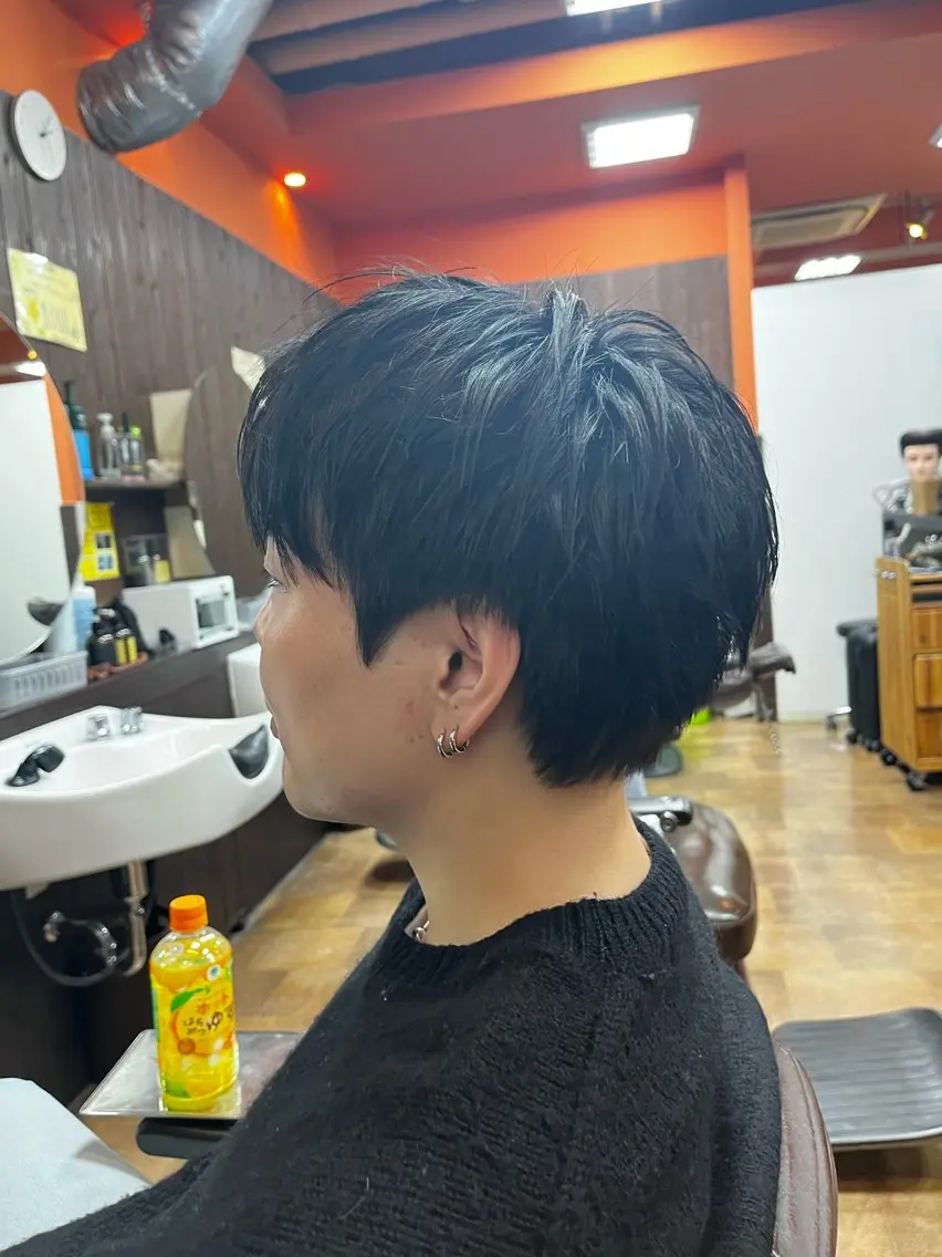 ミディアム メンズ 北 彩音のヘアスタイル