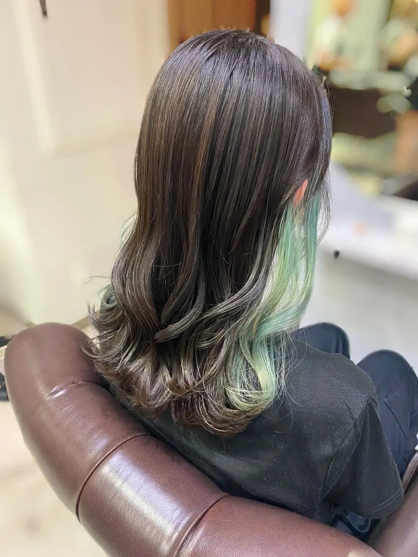 ロング カラー レイヤーカット ショート/宮本洋介のヘアスタイル