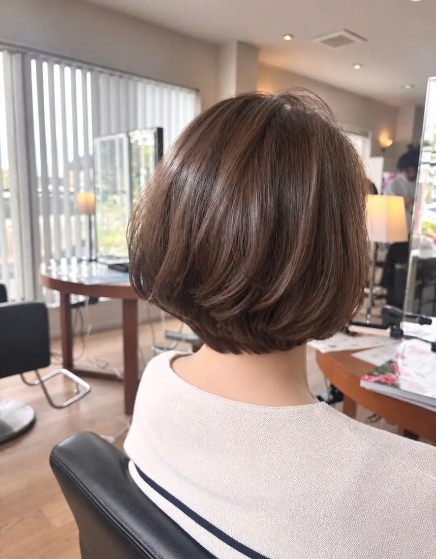 ショート ボブ カット トリートメント 市野 ひかるのヘアスタイル