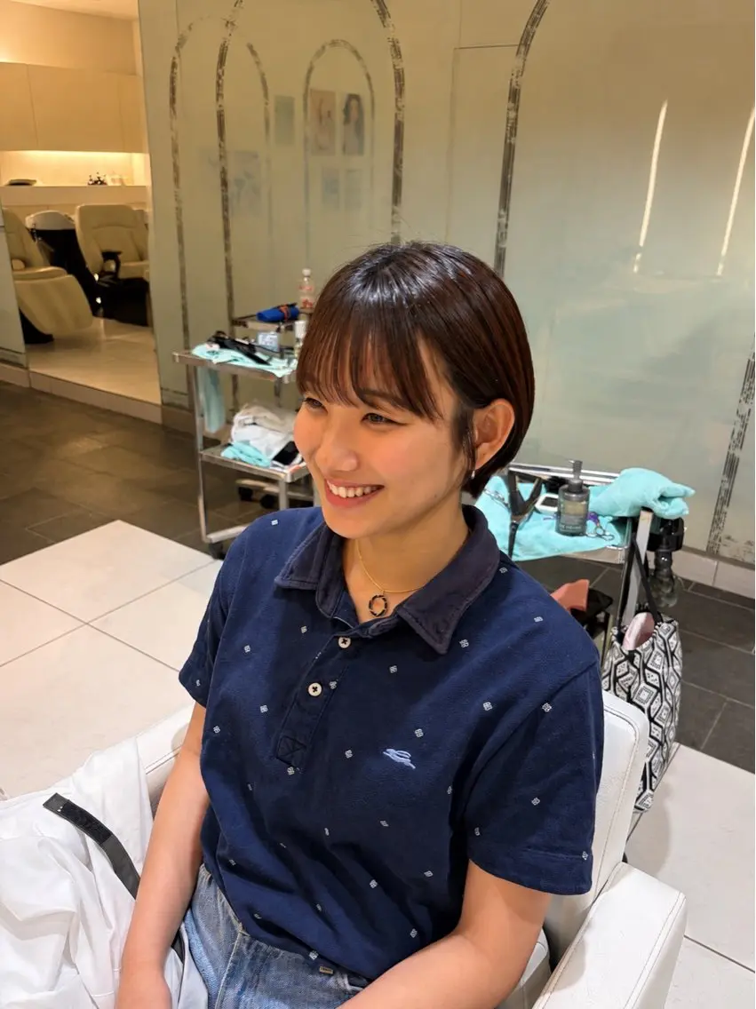 ショート ショートボブ ボブ ショートヘア ZAZA  新宿 杉瀧芽衣のヘアスタイル