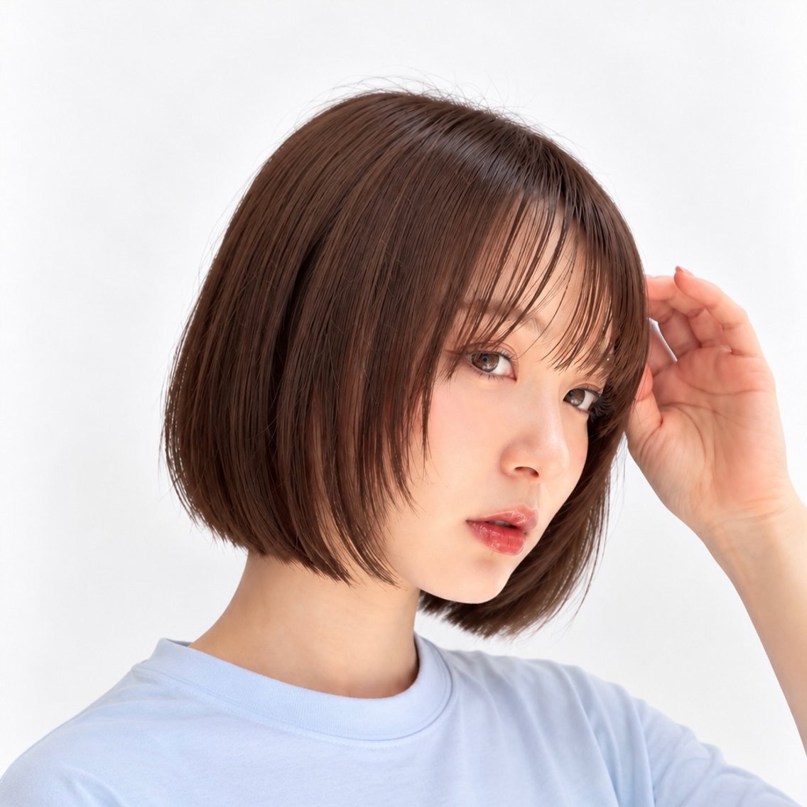 ショート ボブ 顔まわりレイヤー レイヤーカット 小顔カット カット ヘアカラー トリートメント お悩み改善/銀座/ ボブ/🌸ゆうき🌸のヘアスタイル