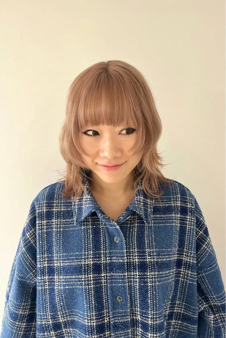 ミディアム ヘアカラー Kasumi | くすみブラウン×渋谷のヘアスタイル