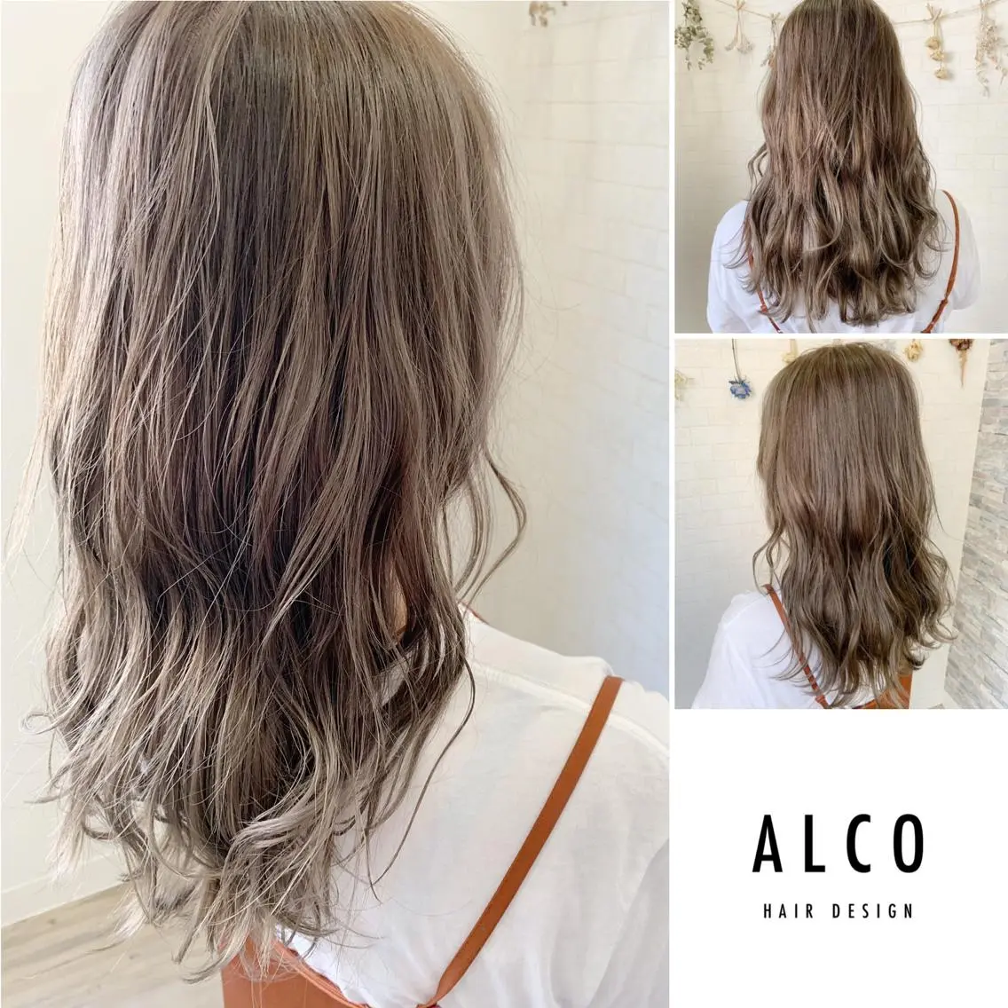 セミロング カラー ワタイショウタ 髪質改善✨眉毛サロンのヘアスタイル